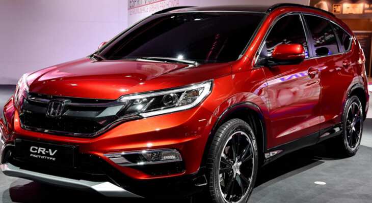 Honda CR-V выпуска 2017 года на выставке