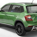 предполагаемый боковой вид skoda yeti