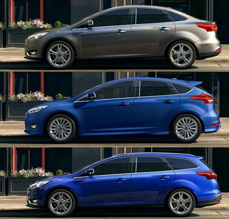 боковой вид Ford Focus