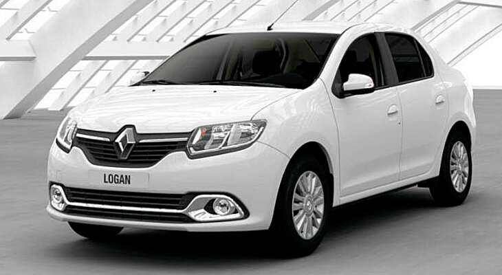 боковой вид Renault Logan 2017 года